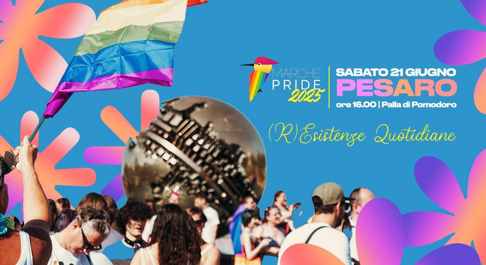 Al momento stai visualizzando 🌈 (R)ESISTENZE QUOTIDIANE – MARCHE PRIDE 2025 🌈