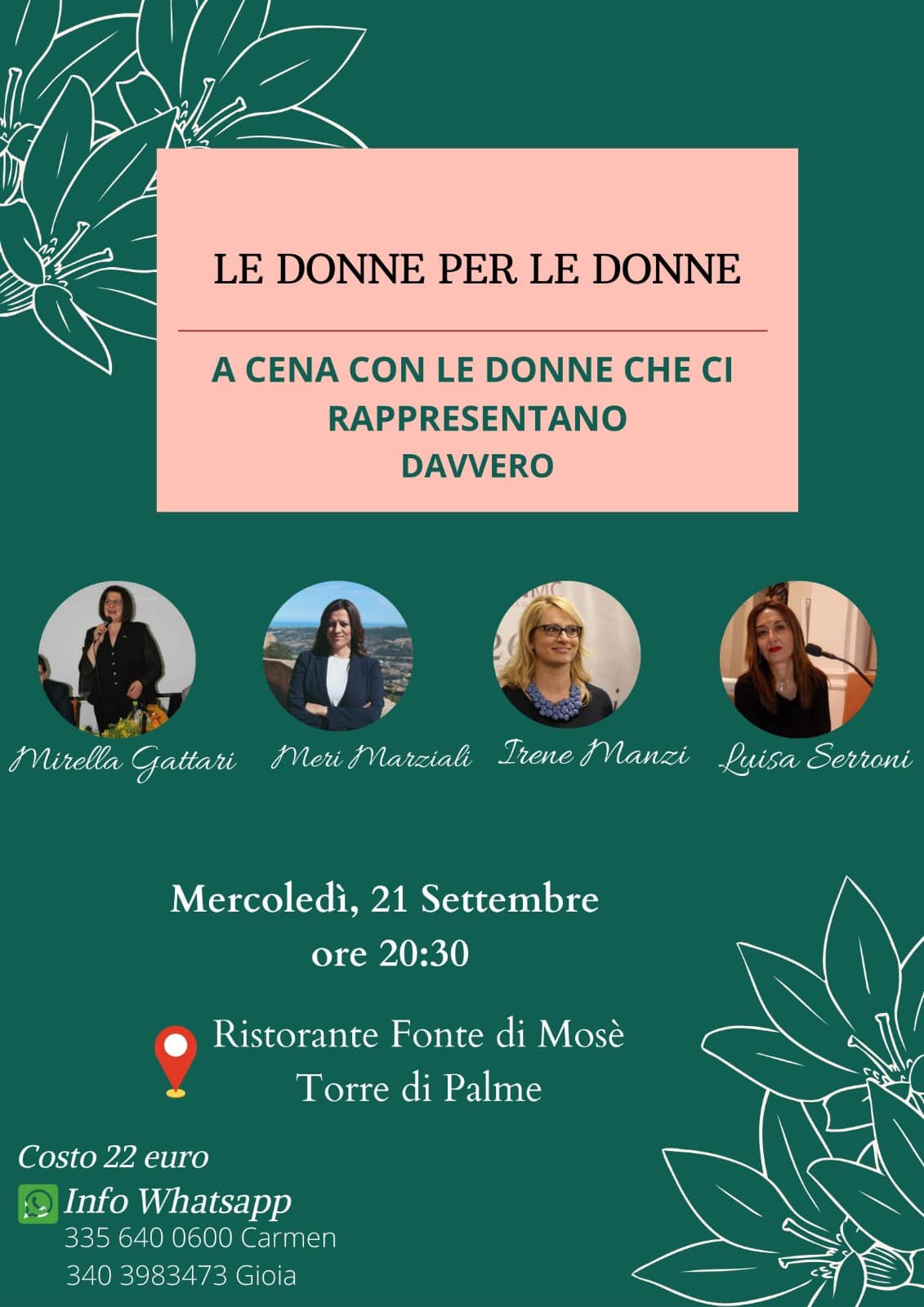 Al momento stai visualizzando LE DONNE PER LE DONNE