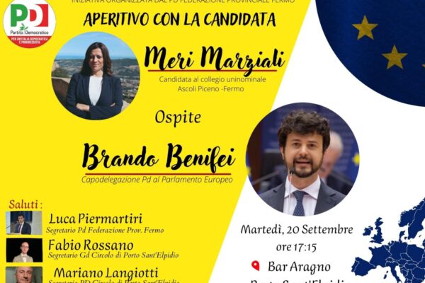 INCONTRO A PORTO SANT’ELPIDIO CON EUROPARLAMENTARE BRANDO BENIFEI