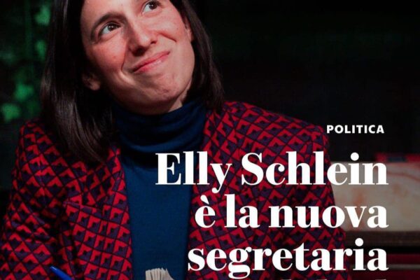 Elly SCHLEIN è la nuova Segretaria Nazionale del Partito Democratico!